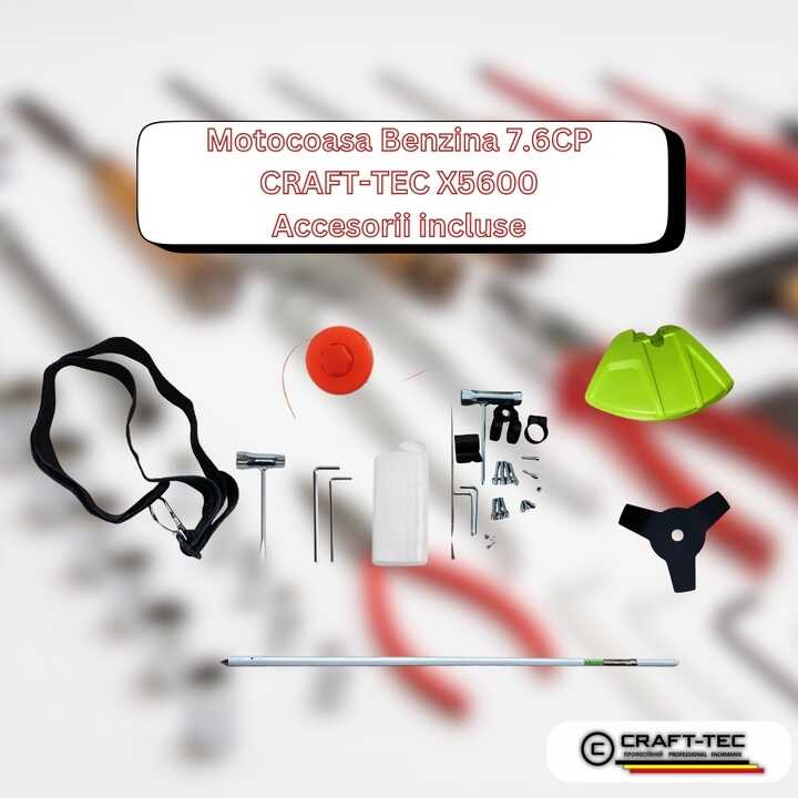 Benzines Fűkasza - 7.6 LE Extra Power Ultra Pro X5600 CRAFT-TEC - Image 6