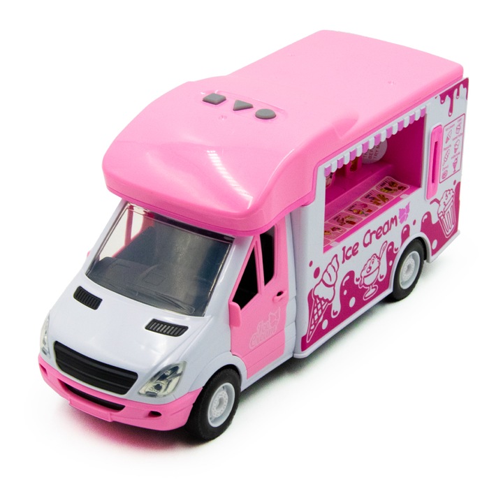 Rózsaszín fagyiskocsi és persely fény és hanghatásokkal , 27x14x9.5cm - Image 4