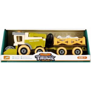 DIY Játék kombájn utánfutóval és játékcsavarhuzóval