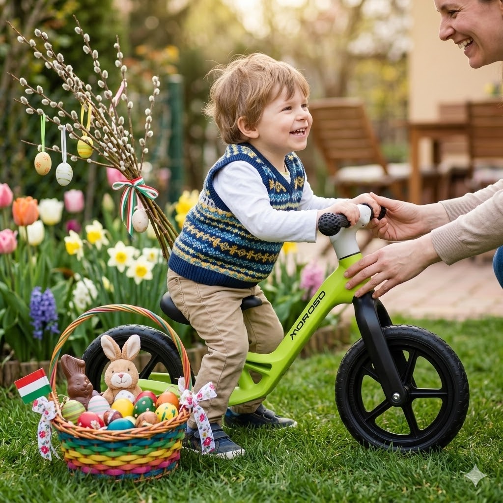 Gyerek futóbicikli 10” – ultrakönnyű tanulóbicikli 2–5 éveseknek, neon zöld – Moroso - Image 4