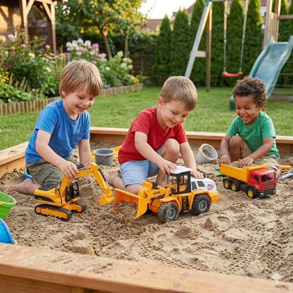 Interaktív Építőipari Rakodógép Mozgatható Emelőkarral és Hanghatásokkal - Image 4