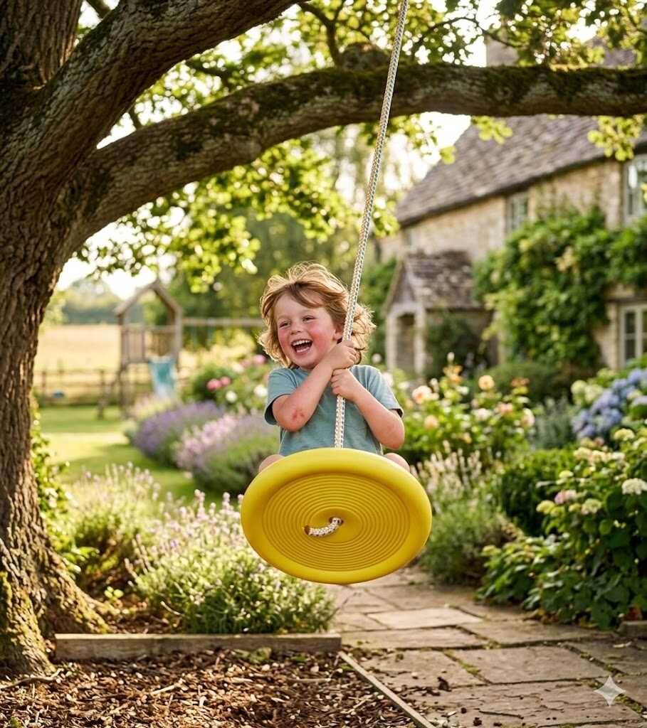 Gyerek tányérhinta - repülés a magasba , 28cm átmérő , max 50 kg -ig - Image 6