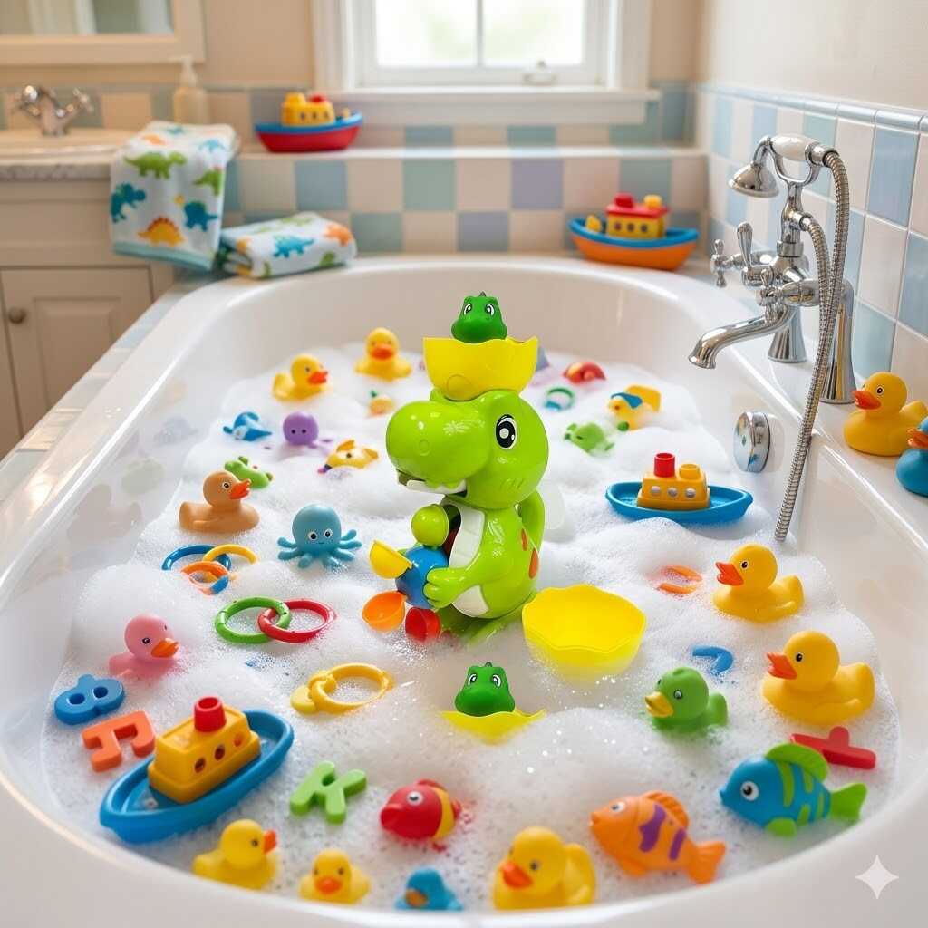 Műanyag dinoszaurusz vizimalom fürdőjáték , 12 hónapos kortól - Image 4