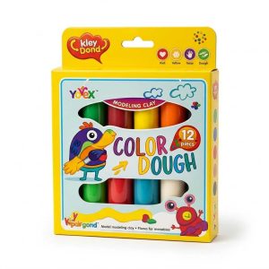 Szines gyurma készlet 12db-os