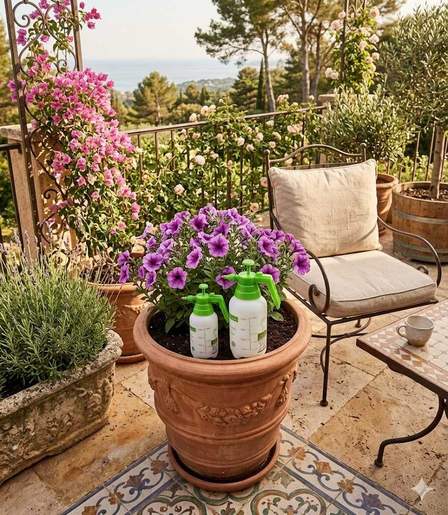 Kézi nyomáspermetező kerti szórófejes flakon 1.25L Kmt TOOLS - Image 2