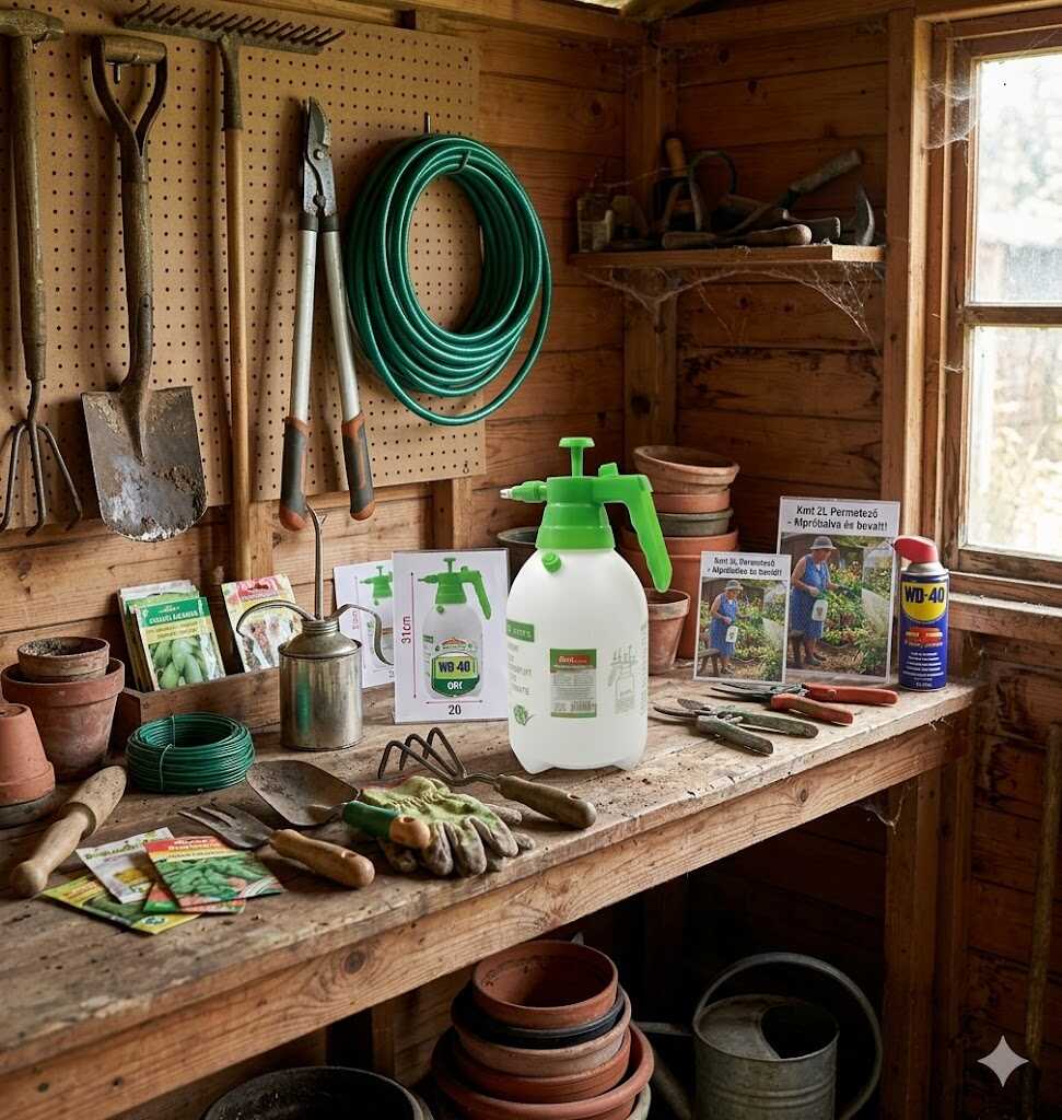 Kézi nyomáspermetező kerti szórófejes flakon 2L Kmt TOOLS - Image 2