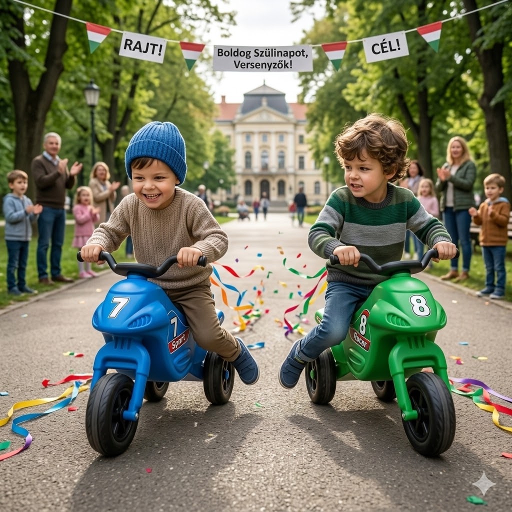 Super Bike 4 Medium Lábbal hajtatós kismotor , piros , 58×28×44 cm - Image 3