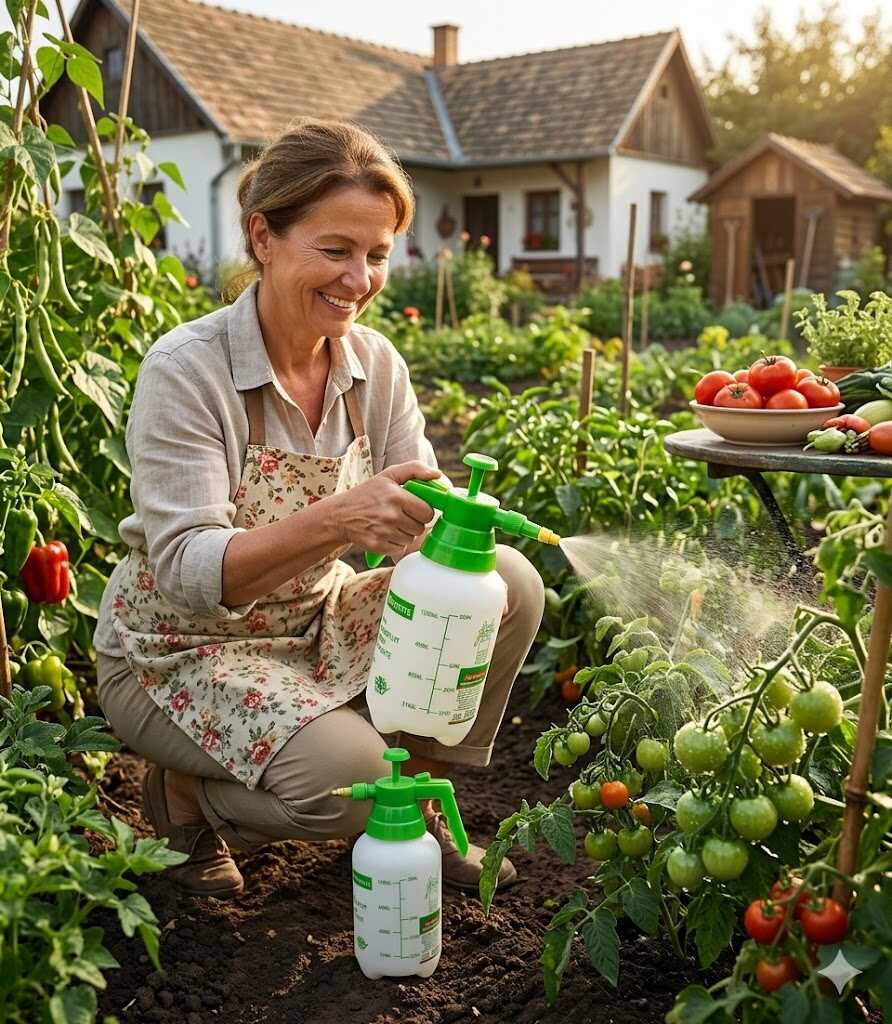 Kézi nyomáspermetező kerti szórófejes flakon 1.25L Kmt TOOLS - Image 3