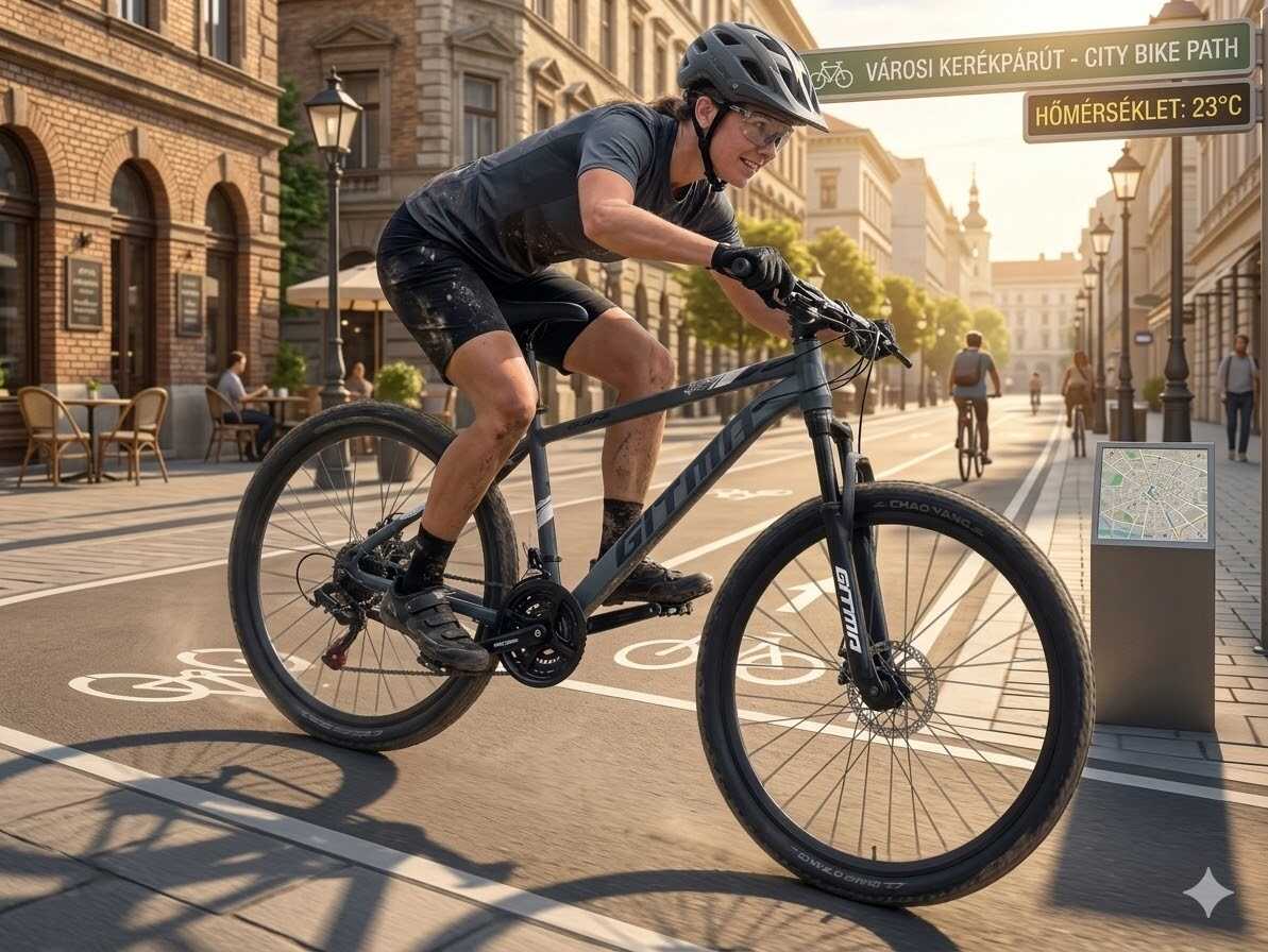 Junior mountain bike 24” – professzionális terepkerékpár 8–12 éveseknek, grafit-ezüst – Gitma