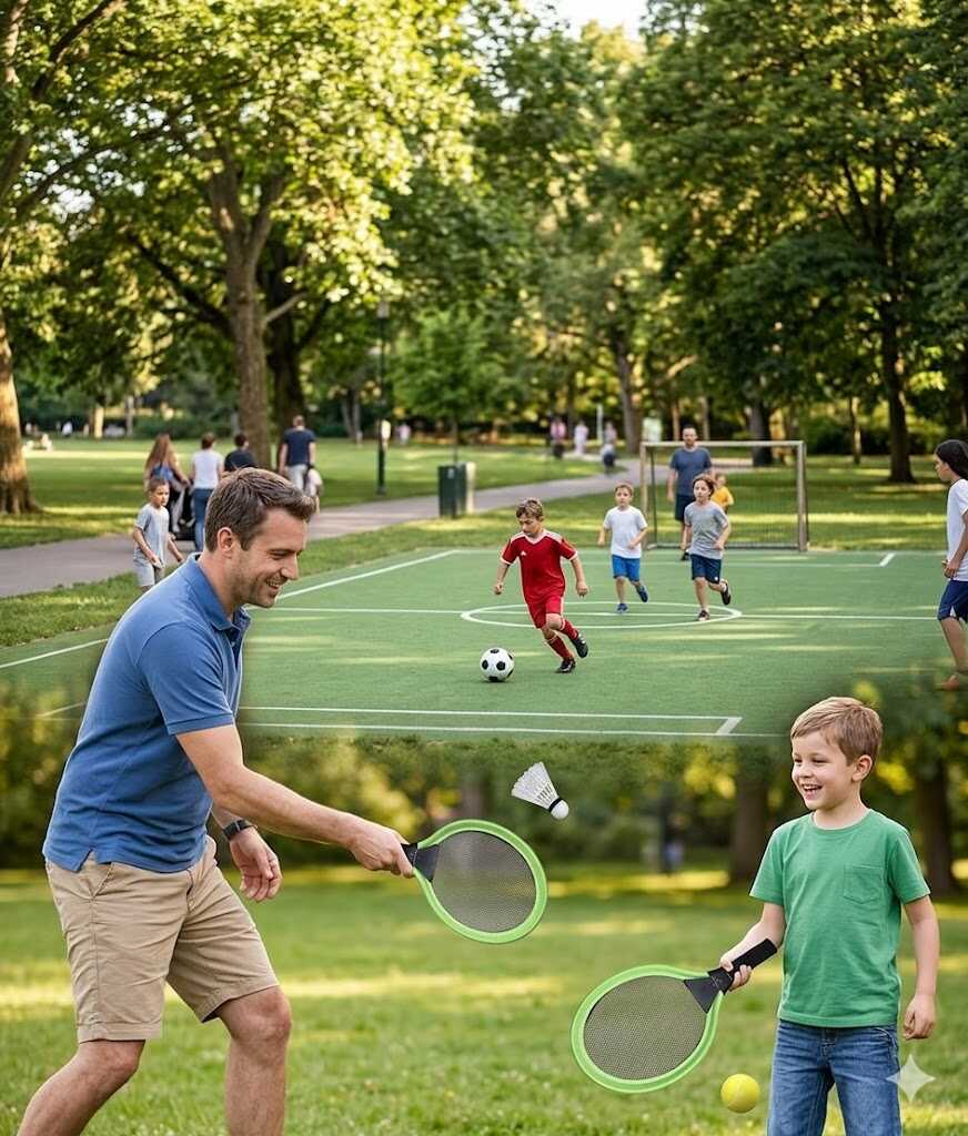 Gyerek teniszütő szett labdával és tollaslabdával - Image 5