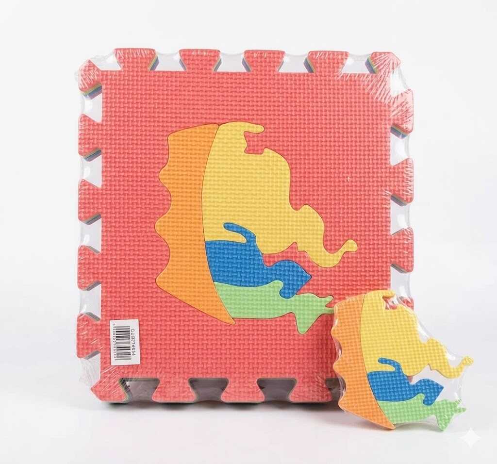 Pihe puha habszivacs szőnyeg gyerekeknek , 10 db -os ,29 ×29×1 cm