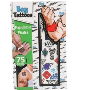 Tetoválás szett fiúknak , 75 db- os
