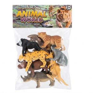 Szafari és erdei állatok interaktív játékcsomag Animal World