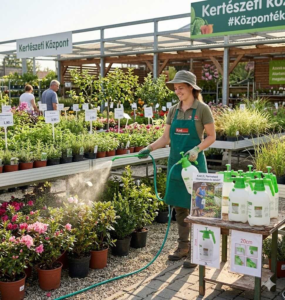 Kézi nyomáspermetező kerti szórófejes flakon 2L Kmt TOOLS - Image 4