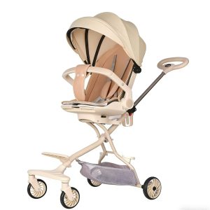 Összecsukható 3 az 1 ben Sport babakocsi 6-36 Hónapos korig Pezsgő színben