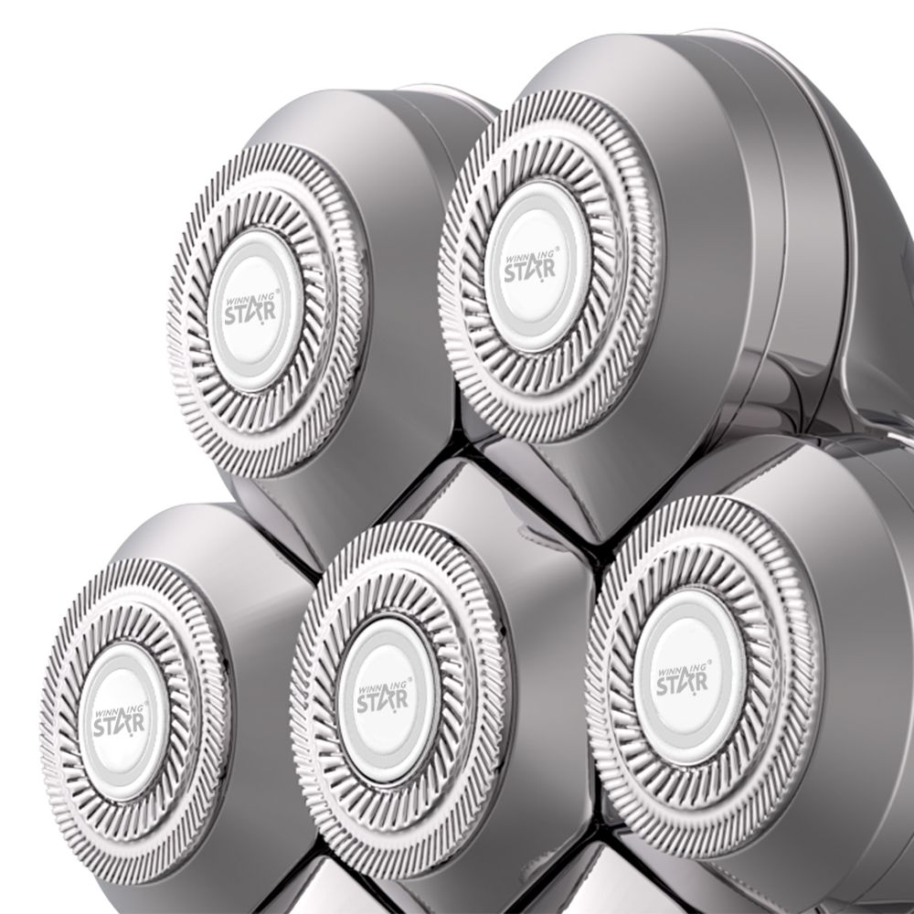 7D professzionális vízálló elektromos hajnövesztő fejborotva és hajvágó LCD kijelzővel 11x9,5 cm Winning Star - Image 4