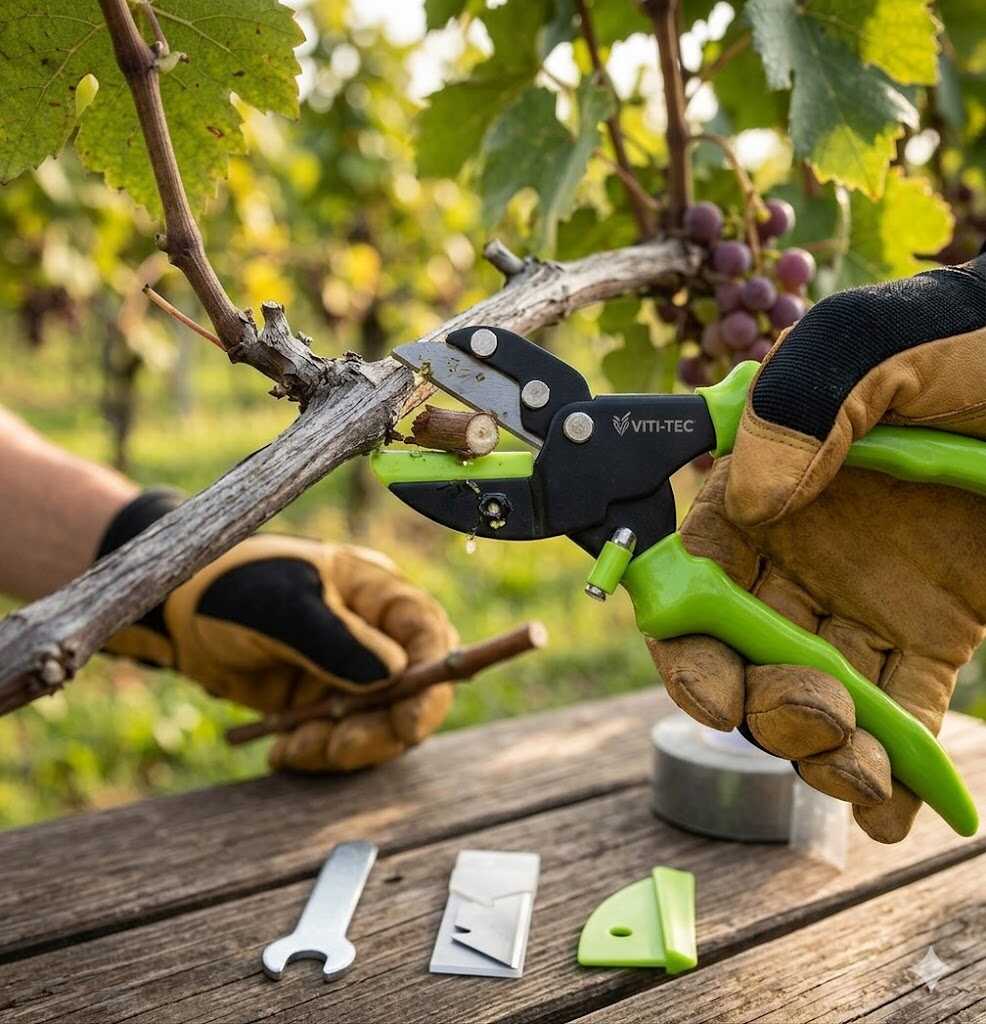 Multifunkciós kerti vágóolló cserélhető pengével és 10db pótpengével 180mm Kmt TOOLS - Image 2