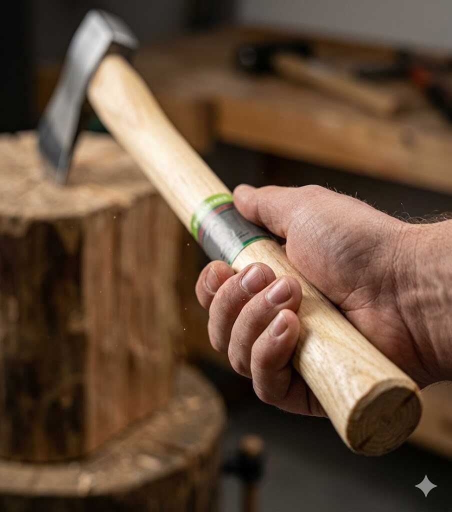 Kerti fa szerszámnyél kerek fejjel kézi kapákhoz és csákányokhoz 50cm Kmt TOOLS - Image 2