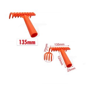 Kerti műanyag kisméretű gereblyefej 135mm Kmt TOOLS