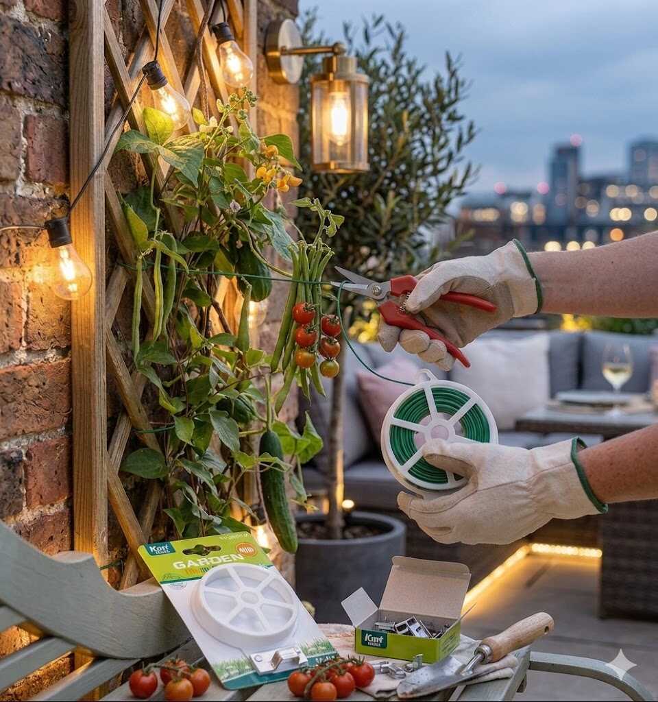 Kerti lágyszárú kötöződrót beépített vágóval 40m Kmt GARDEN - Image 2