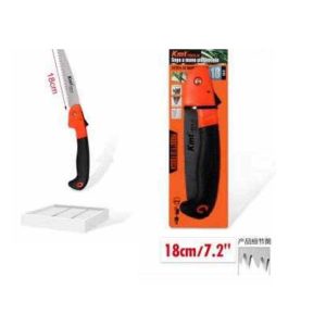 Kerti összecsukható ágfűrész íves ergonomikus markolattal 180mm Kmt TOOLS