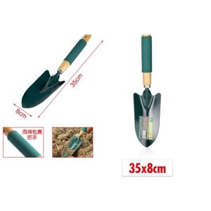 Kerti kézi ültetőlapát szivacsos markolattal és fa nyéllel 35cm Kmt TOOLS