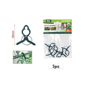 Kerti növényrögzítő klipsz készlet 5 darabos 38mm Kmt GREEN
