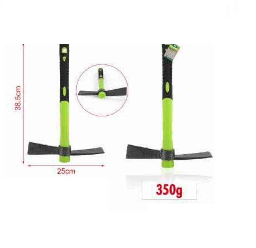 Kerti mini kézi keresztcsákány és talajlazító üvegszálas nyéllel 350g Kmt TOOLS