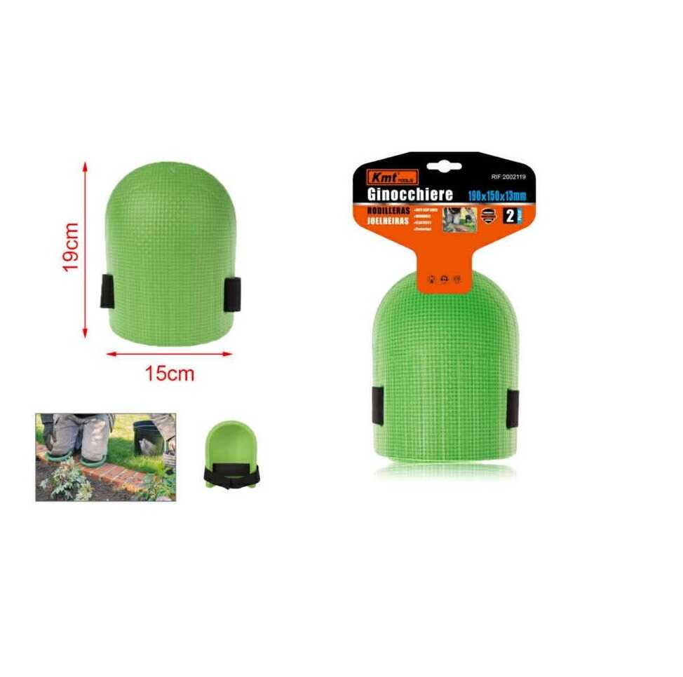 Kerti térdvédő pár állítható pánttal zöld 190x150mm Kmt TOOLS