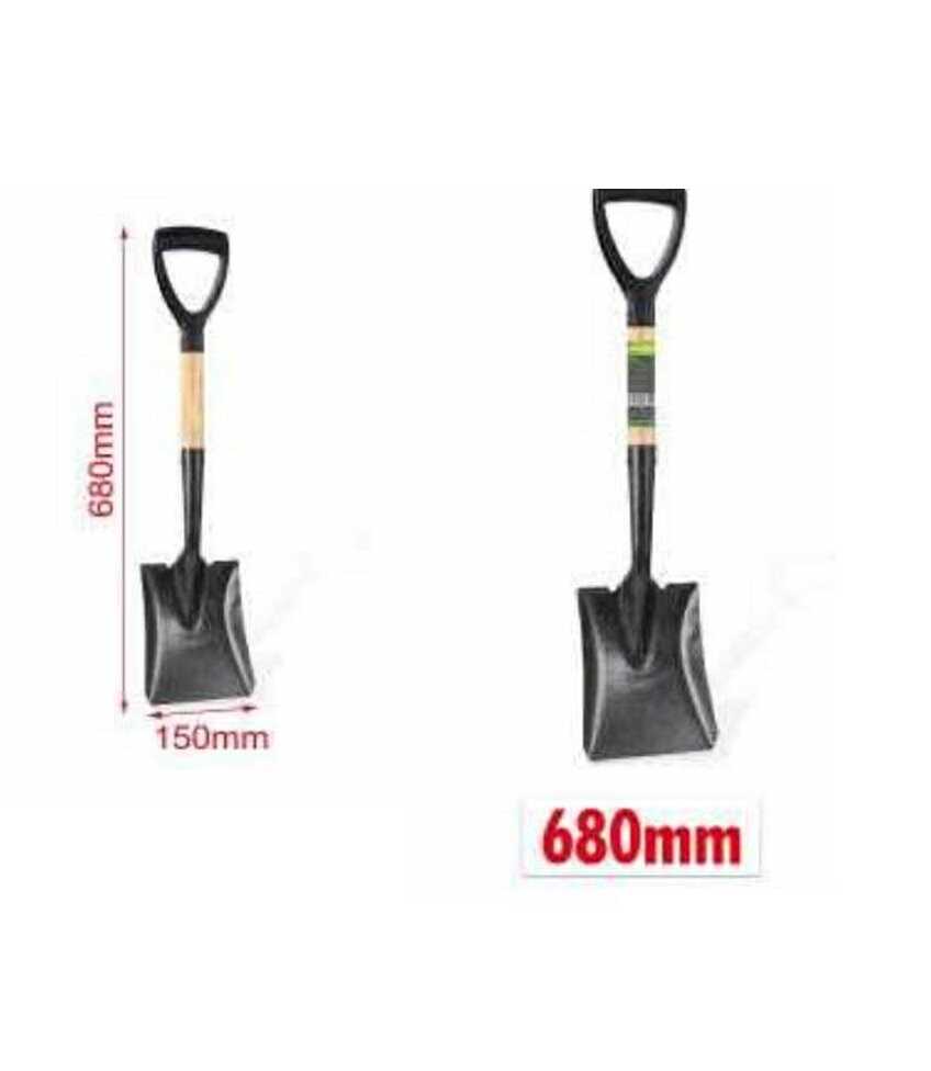 Kerti rövid ásólapát D-markolattal és fa nyéllel 680mm Kmt TOOLS