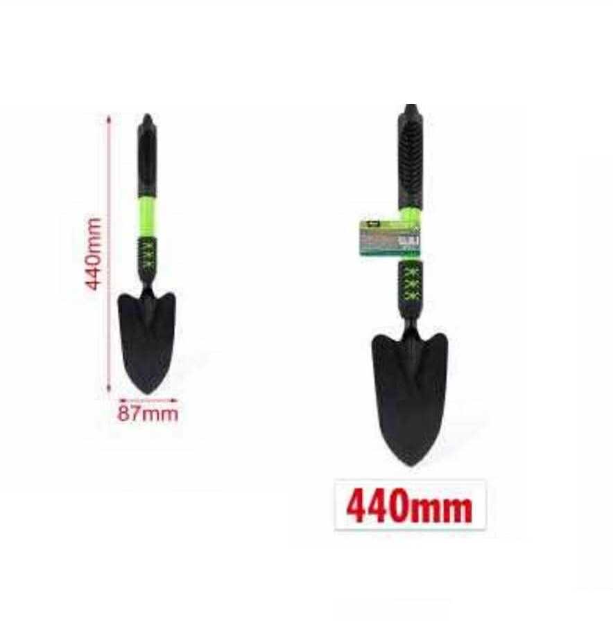 Kerti kézi ültetőlapát hegyes acél fejjel és ergonomikus nyéllel 440mm Kmt TOOLS