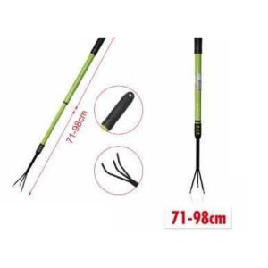 Teleszkópos kerti kultivátor és talajlazító állítható nyéllel 71-98cm Kmt TOOLS
