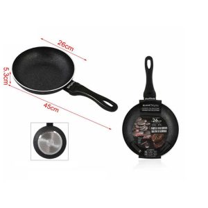 Tapadásmentes alumínium serpenyő szilikon nyéllel 26cm Kmt STYLE