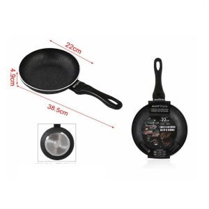 Tapadásmentes alumínium serpenyő szilikon nyéllel 22cm Kmt STYLE