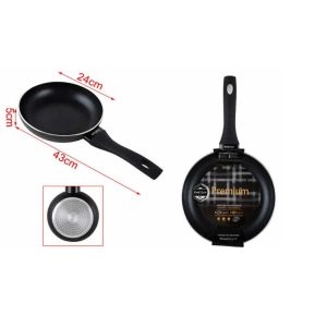 Tapadásmentes alumínium prémium serpenyő szilikon nyéllel 24cm Kmt STYLE