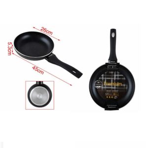 Tapadásmentes alumínium prémium serpenyő szilikon nyéllel 26cm Kmt STYLE