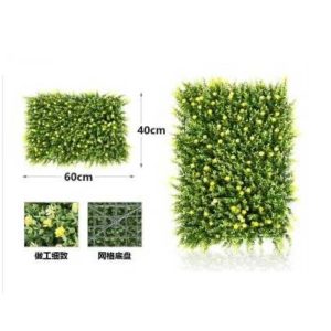 Műnövény dekorációs falpanel sárga virágokkal 60x40cm Kmt STYLE