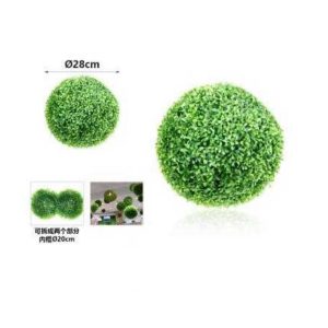 Műnövény puszpáng gömb dekoráció UV-álló 280mm Kmt STYLE