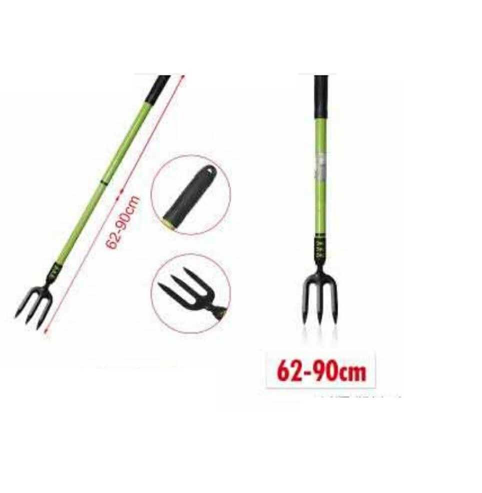 Kerti teleszkópos talajlazító villa állítható nyéllel 62-90cm Kmt TOOLS