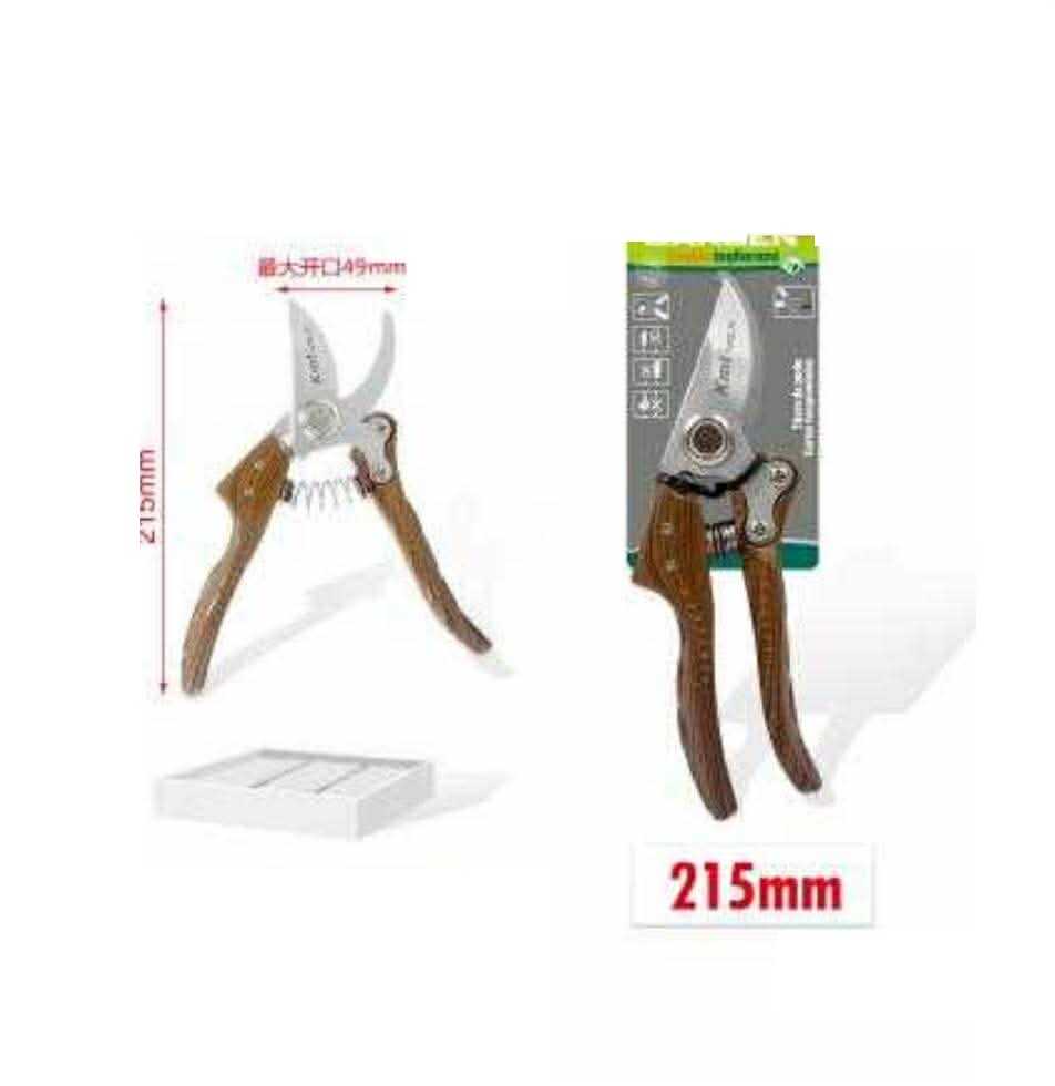 Prémium SK-5 acél metszőolló faerezetű markolattal 215mm Kmt TOOLS