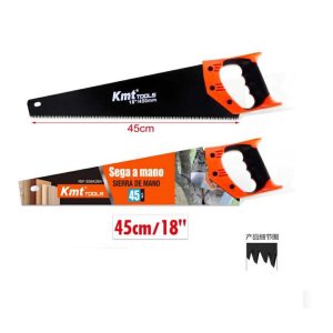 Kerti rókafarkú fűrész teflon bevonattal és ergonomikus markolattal 450mm Kmt TOOLS