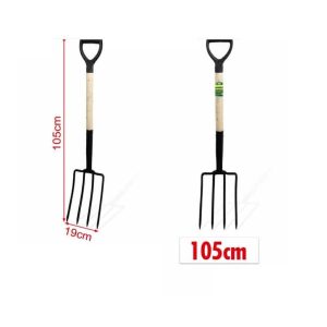 Kerti ásóvilla D-markolattal és fa nyéllel 105cm Kmt TOOLS