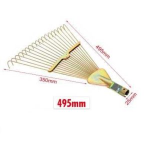 Kerti acél lombgereblye fej merevítővel 22 ágú 495mm Kmt TOOLS