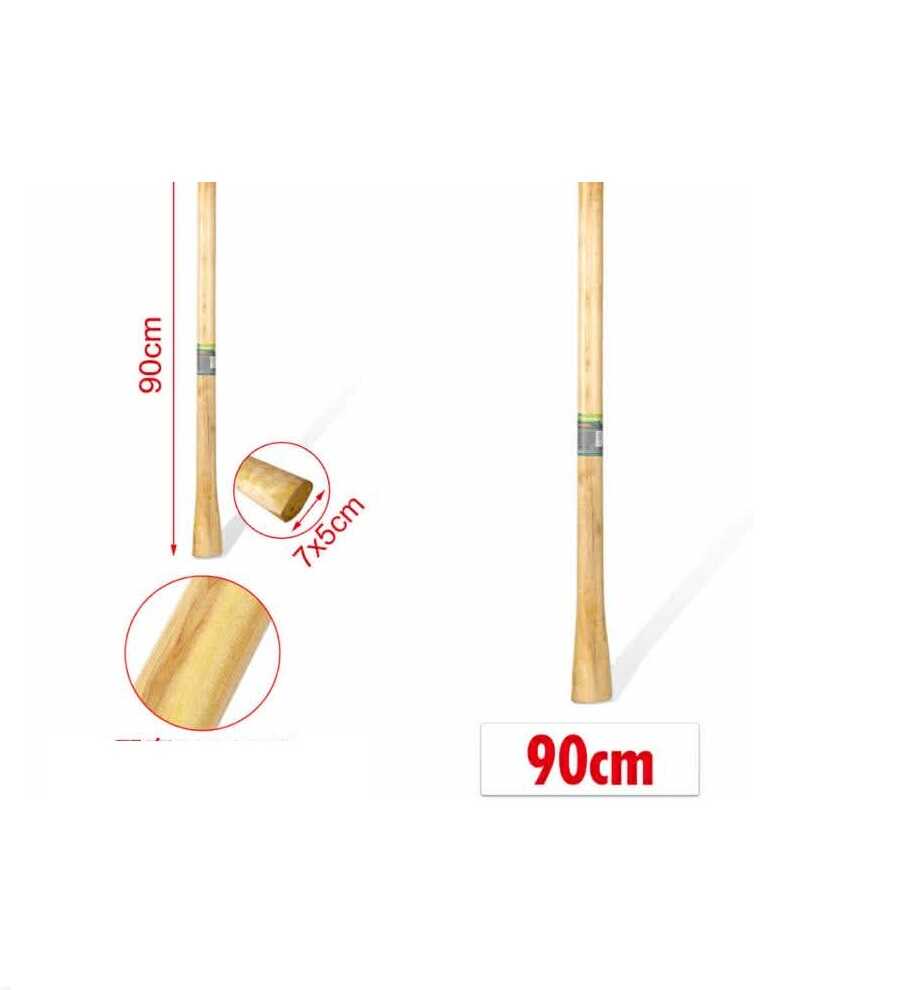 Erősített fa szerszámnyél ovális fejjel kapákhoz és csákányokhoz 90cm Kmt TOOLS