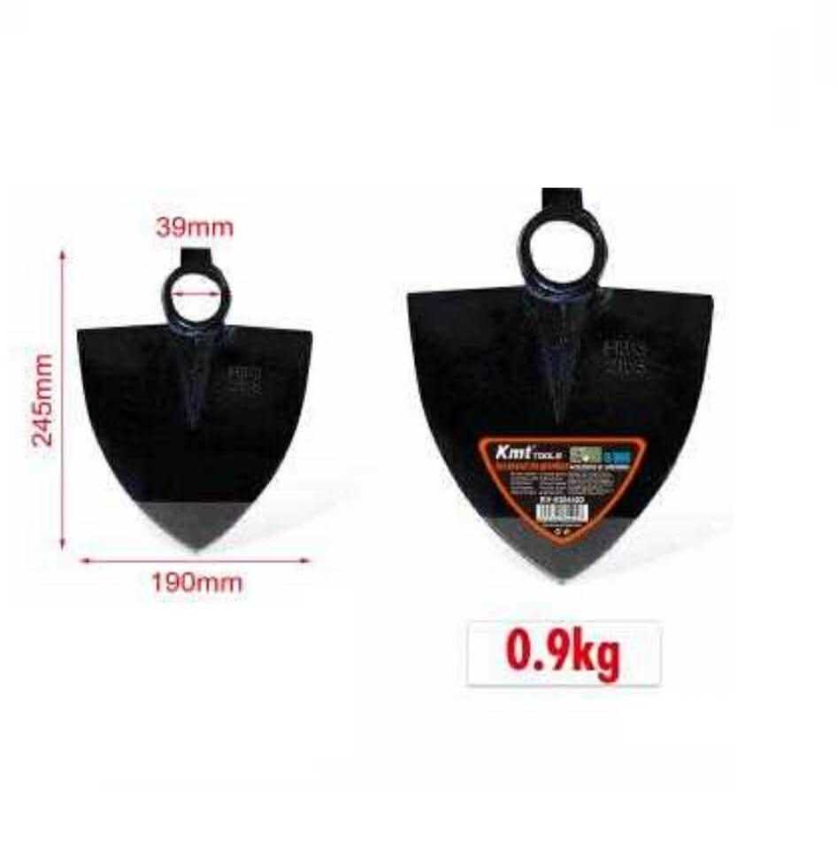 Kerti acél szívkapa fej megerősített nyakkal 190x245mm Kmt TOOLS