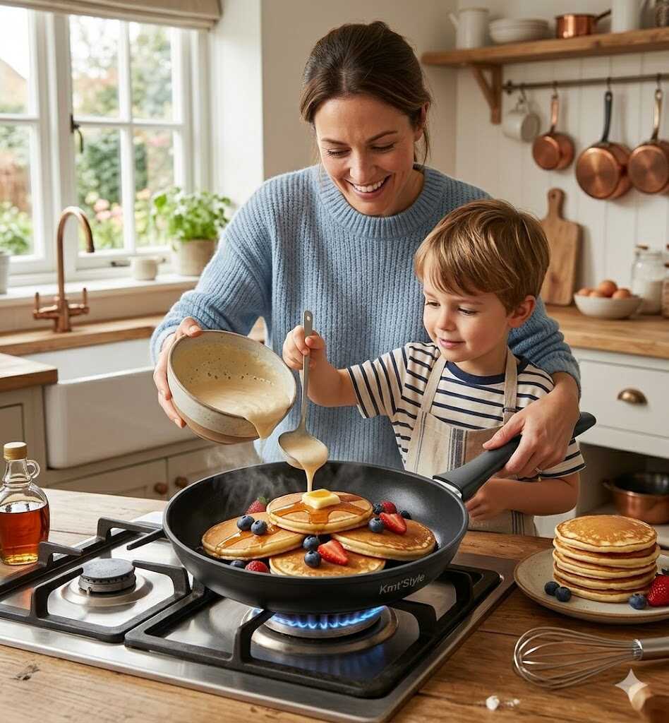 Tapadásmentes konyhai serpenyő szilikon nyéllel 22cm Kmt STYLE - Image 2