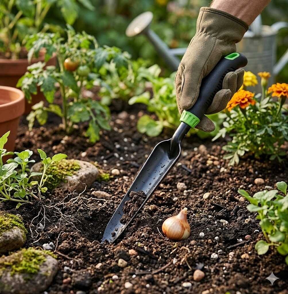 Kerti kézi palántázó és mélygyökér-kiszedő spatula 37cm Kmt TOOLS - Image 2