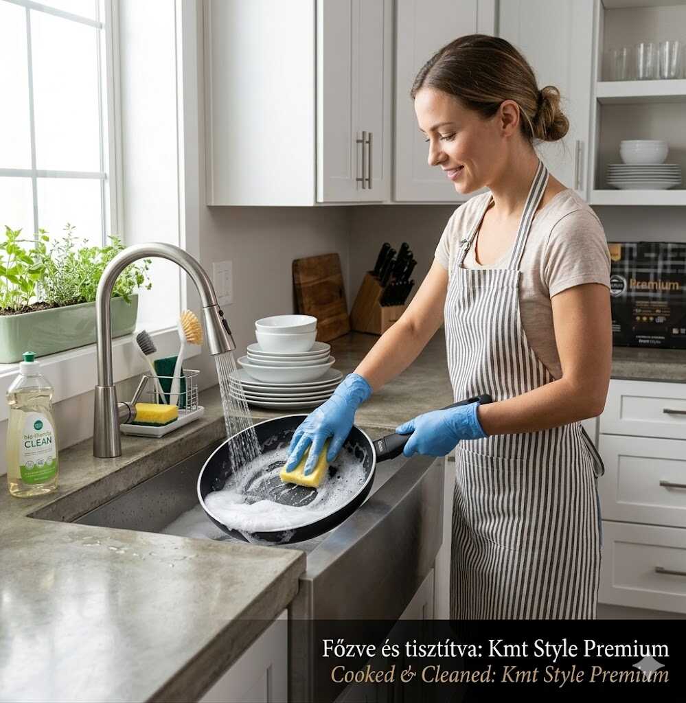 Tapadásmentes alumínium prémium serpenyő szilikon nyéllel 24cm Kmt STYLE - Image 2