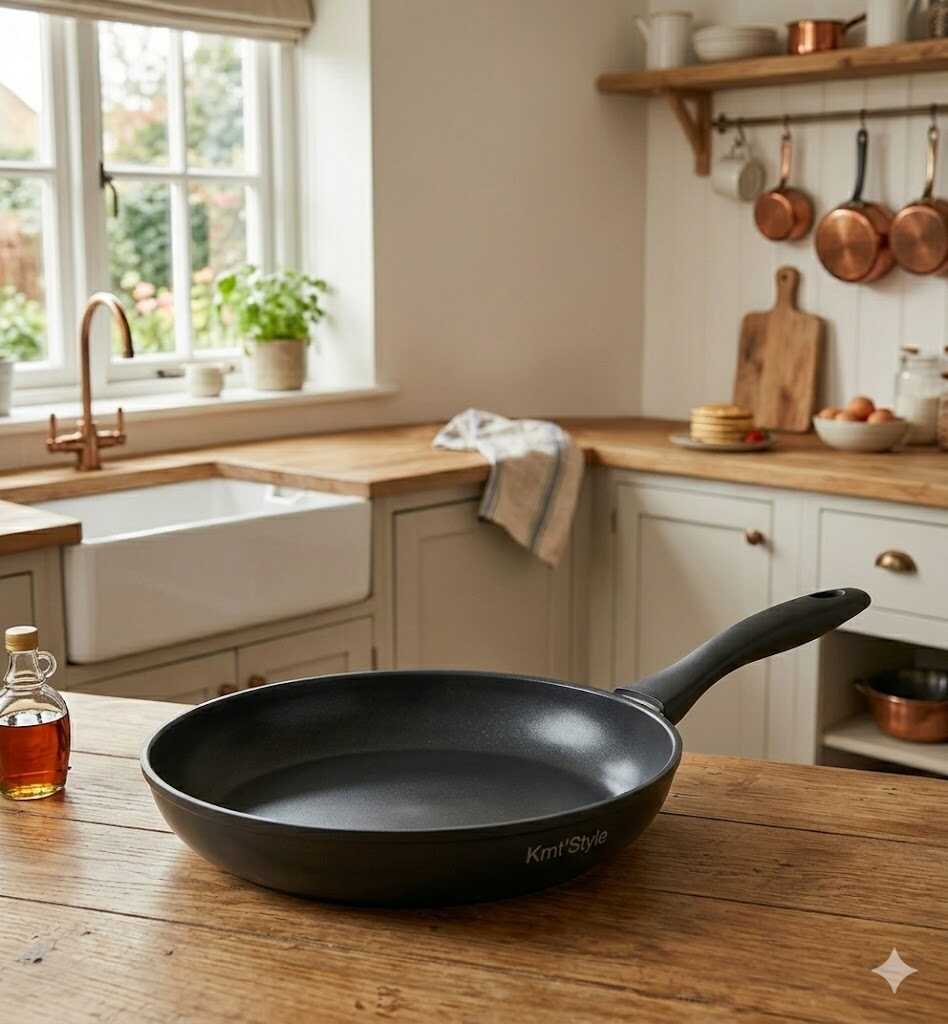 Tapadásmentes konyhai serpenyő szilikon nyéllel 22cm Kmt STYLE - Image 3