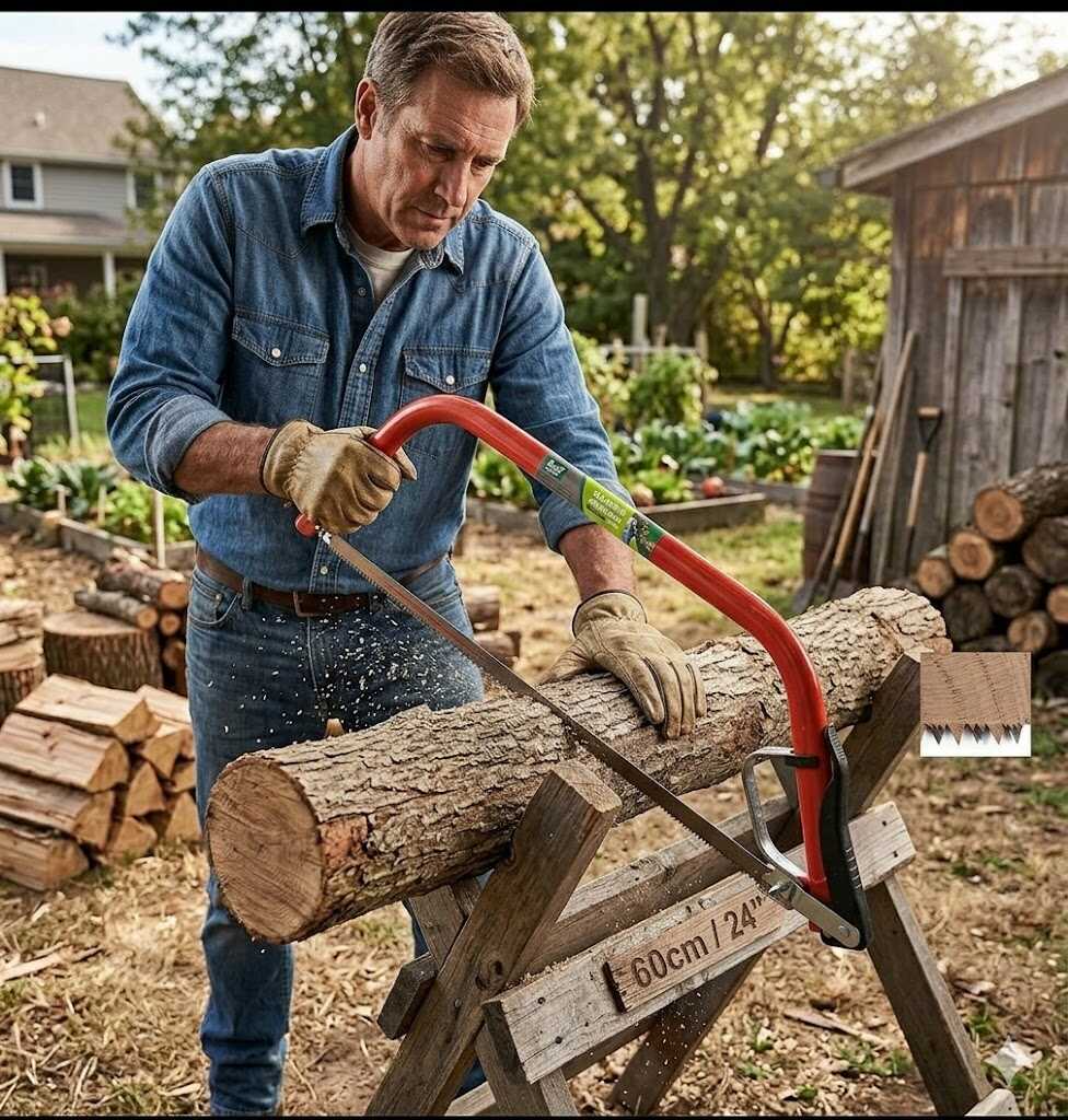 Kerti fémkeretes fűrész gyorsfeszítő karral és ujjvédővel 600mm Kmt TOOLS - Image 3